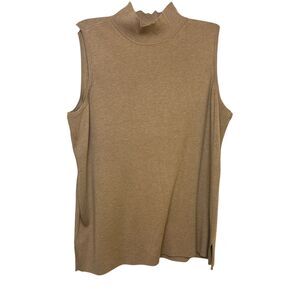 Chico’s Sleeveless Mock Neck Sweater Tank Size 3
